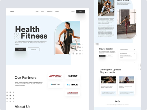 Скриншот сайта Health & Fitness